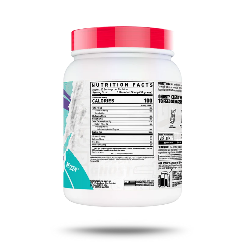 GHOST® CLEAR WHEY - BLUE RASPBERRY