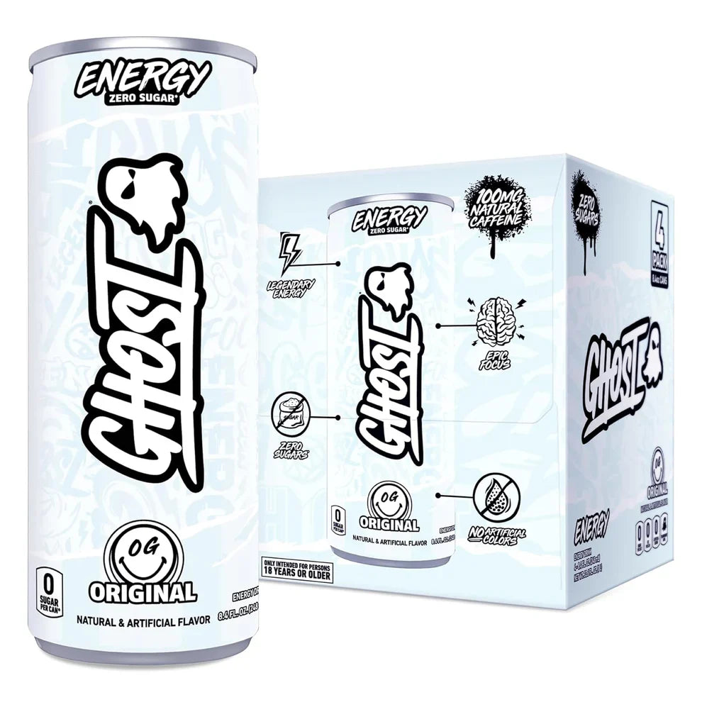 GHOST Energy Drink - 24 Pack, - Energy & Focus, No Artificial Colors - Gluten Free