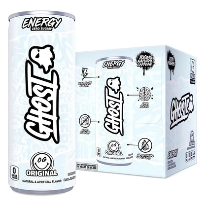 GHOST Energy Drink - 24 Pack, - Energy & Focus, No Artificial Colors - Gluten Free