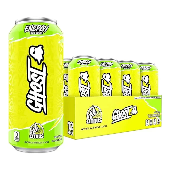 GHOST Energy Drink - 24 Pack, - Energy & Focus, No Artificial Colors - Gluten Free