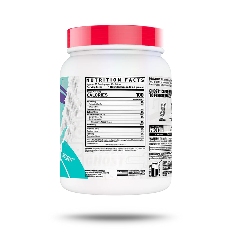 GHOST® CLEAR WHEY -STRAWBERRY WATERMELON