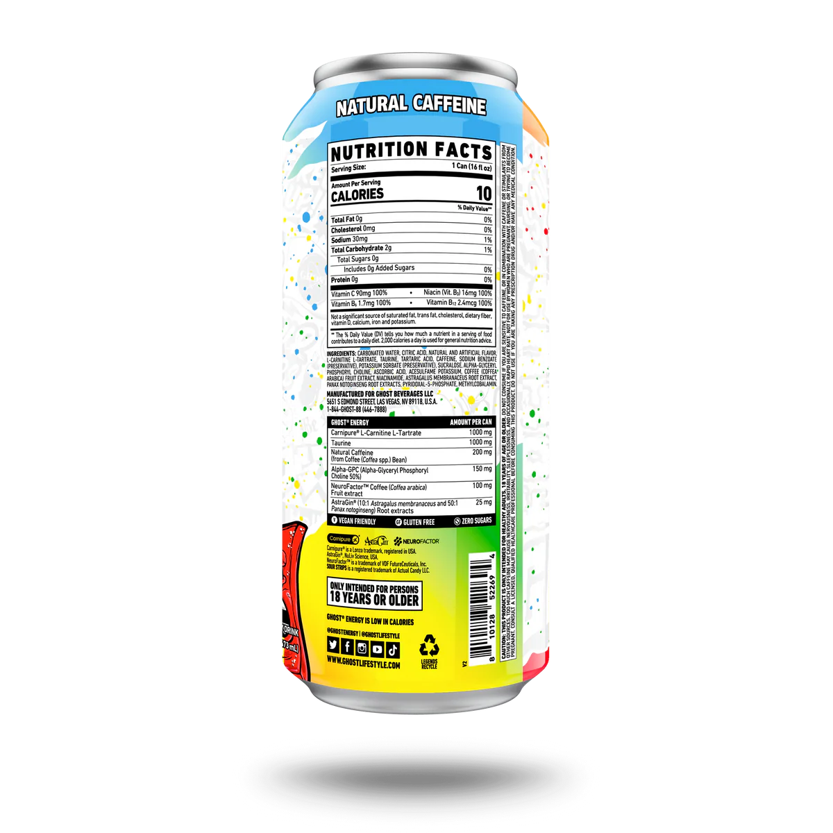 GHOST® ENERGY - SOUR STRIPS® "RAINBOW"