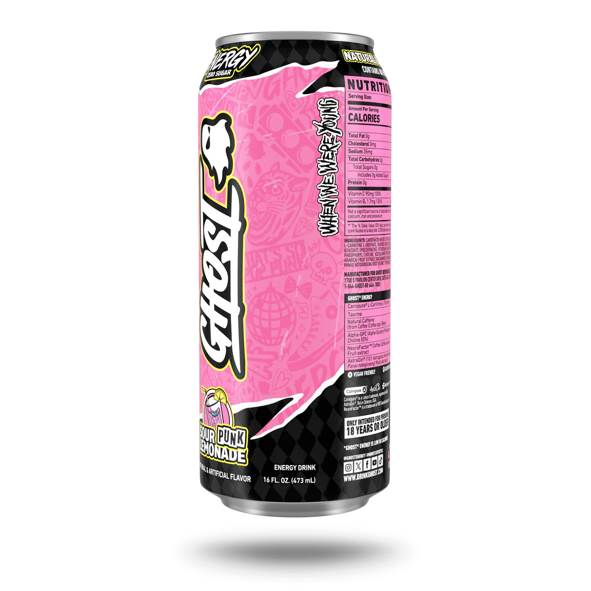 GHOST® ENERGY - WHEN WE WERE YOUNG "SOUR PUNK LEMONADE"