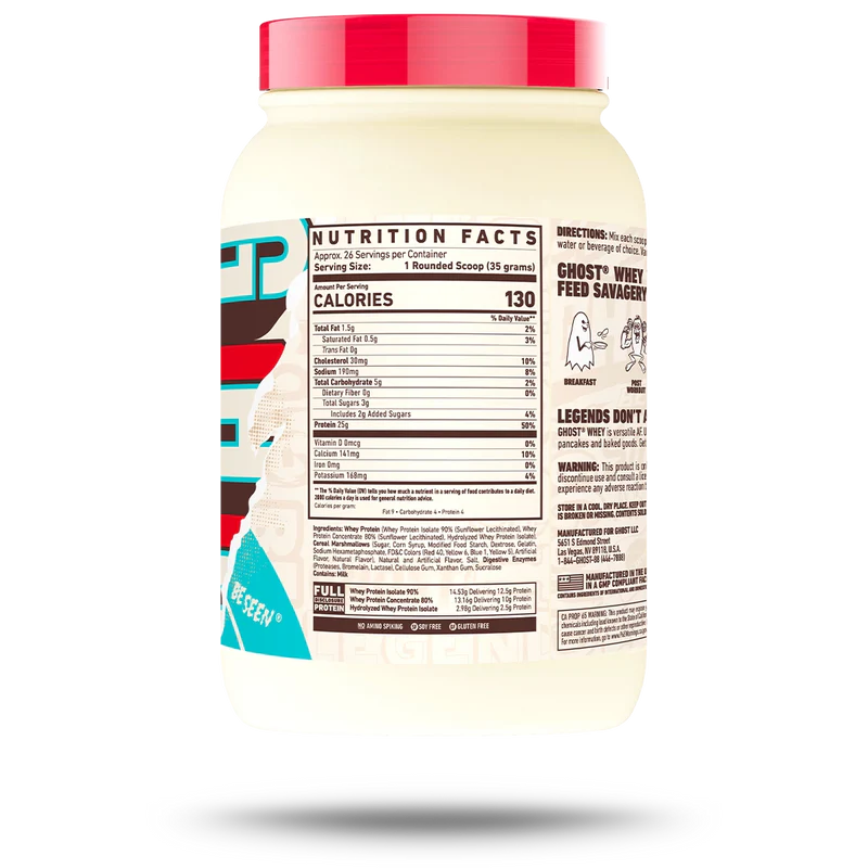 GHOST® WHEY - MARSHMALLOW CEREAL MILK